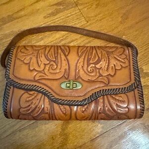 Vintage leather handbag